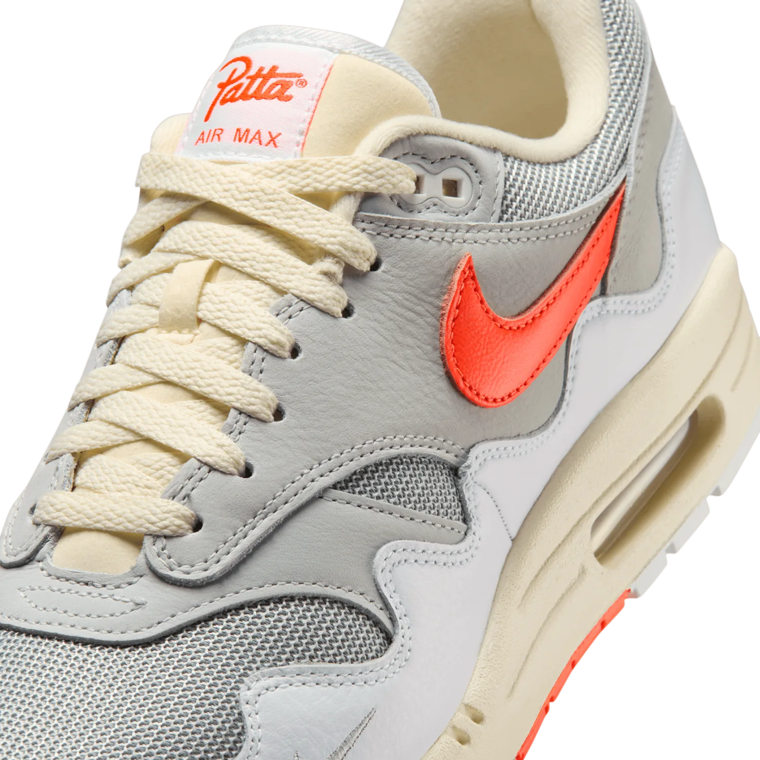 Nike Air Max 1 Waves Patta White Hyper Crimson image 10