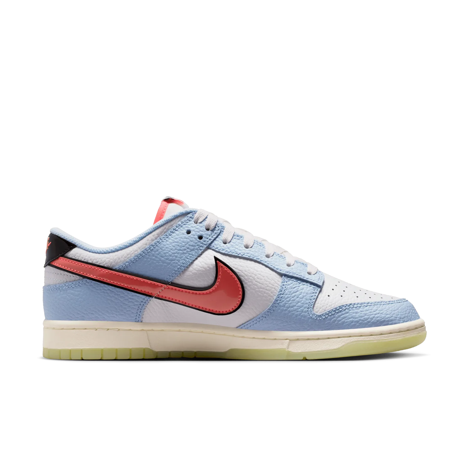Nike Dunk Low Smiley Swoosh White Hydrogen Blue image 6