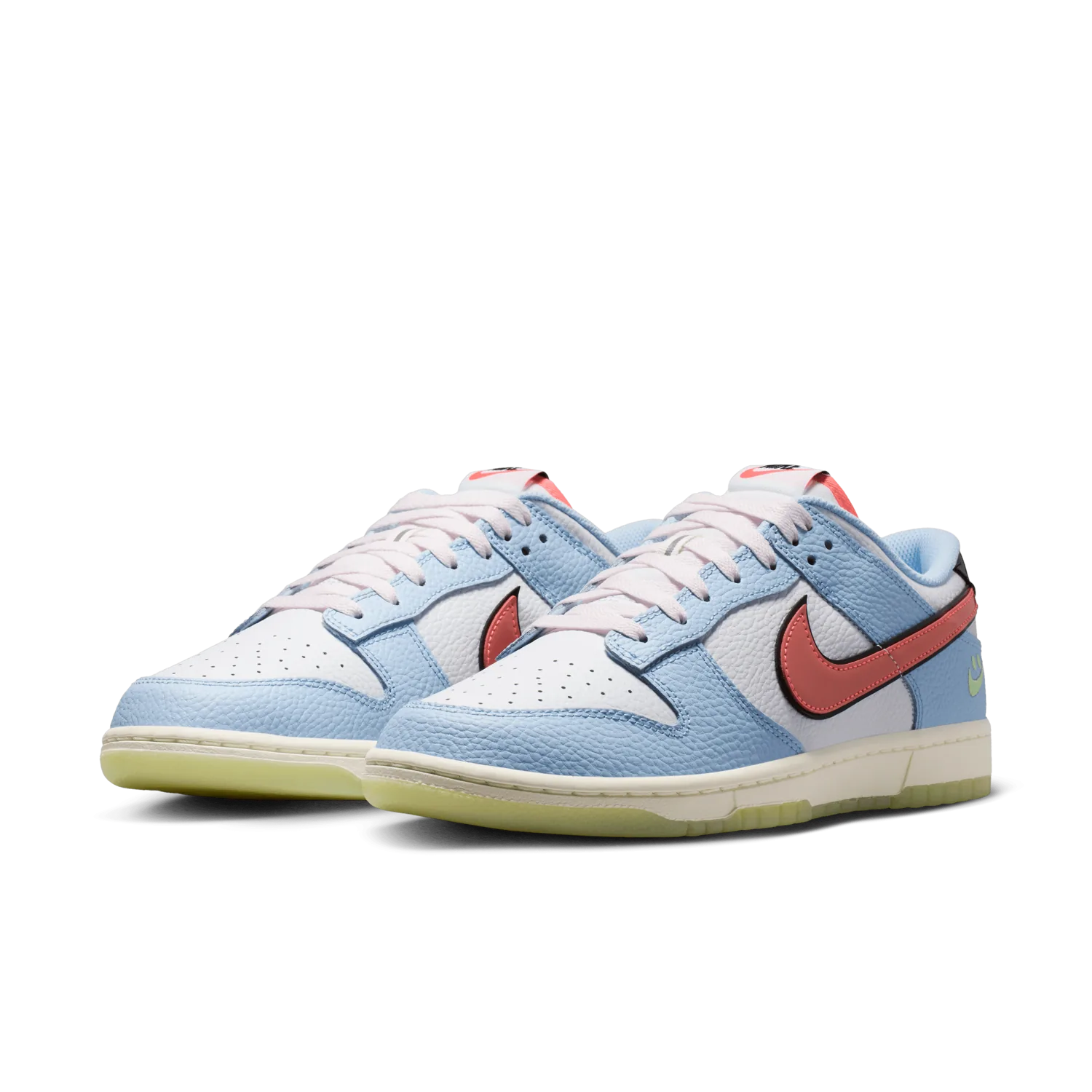 Nike Dunk Low Smiley Swoosh White Hydrogen Blue image 8