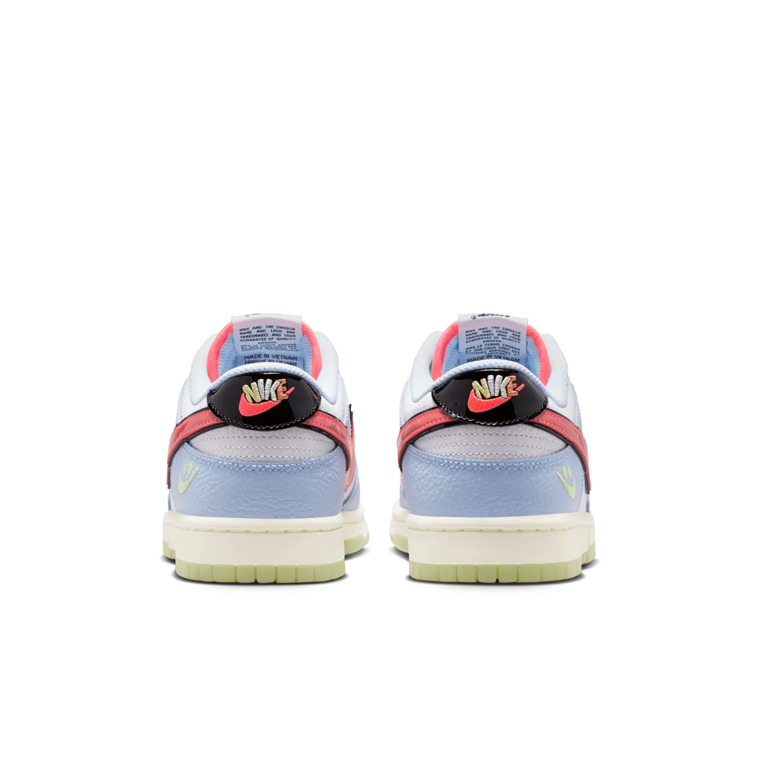 Nike Dunk Low Smiley Swoosh White Hydrogen Blue image 9