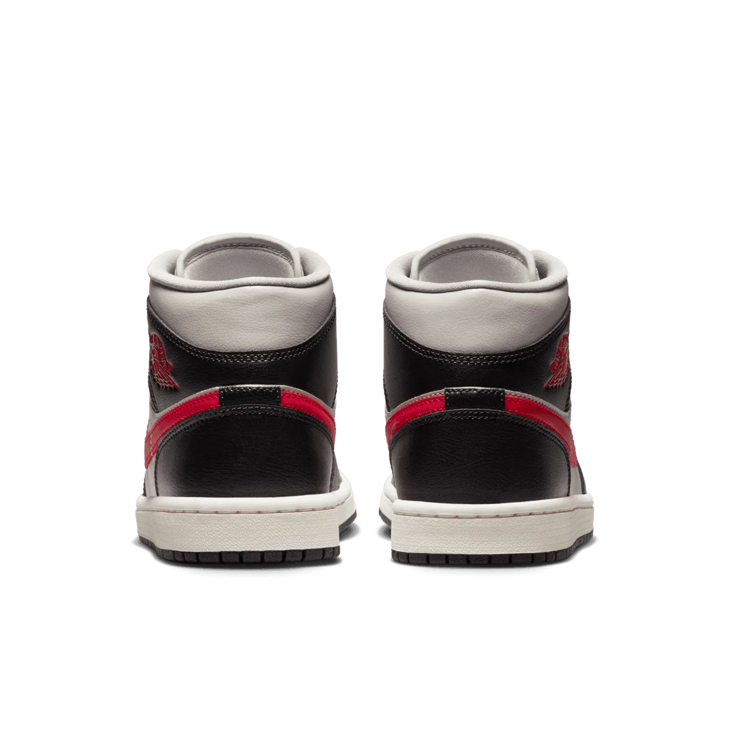Air Jordan 1 Mid Black Gym Red College Grey (W) image 5