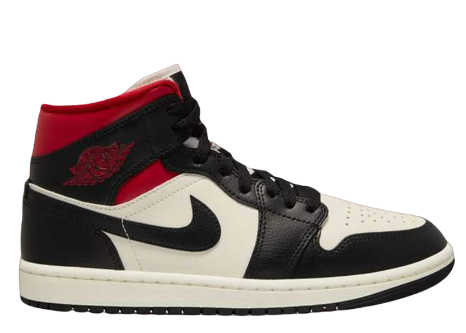 Air Jordan 1 Mid Black Gym Red (W)