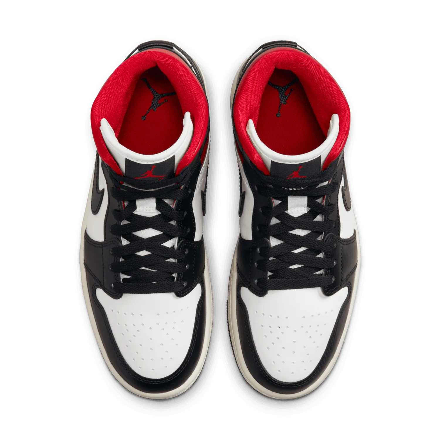 Air Jordan 1 Mid Black Gym Red (W) image 3