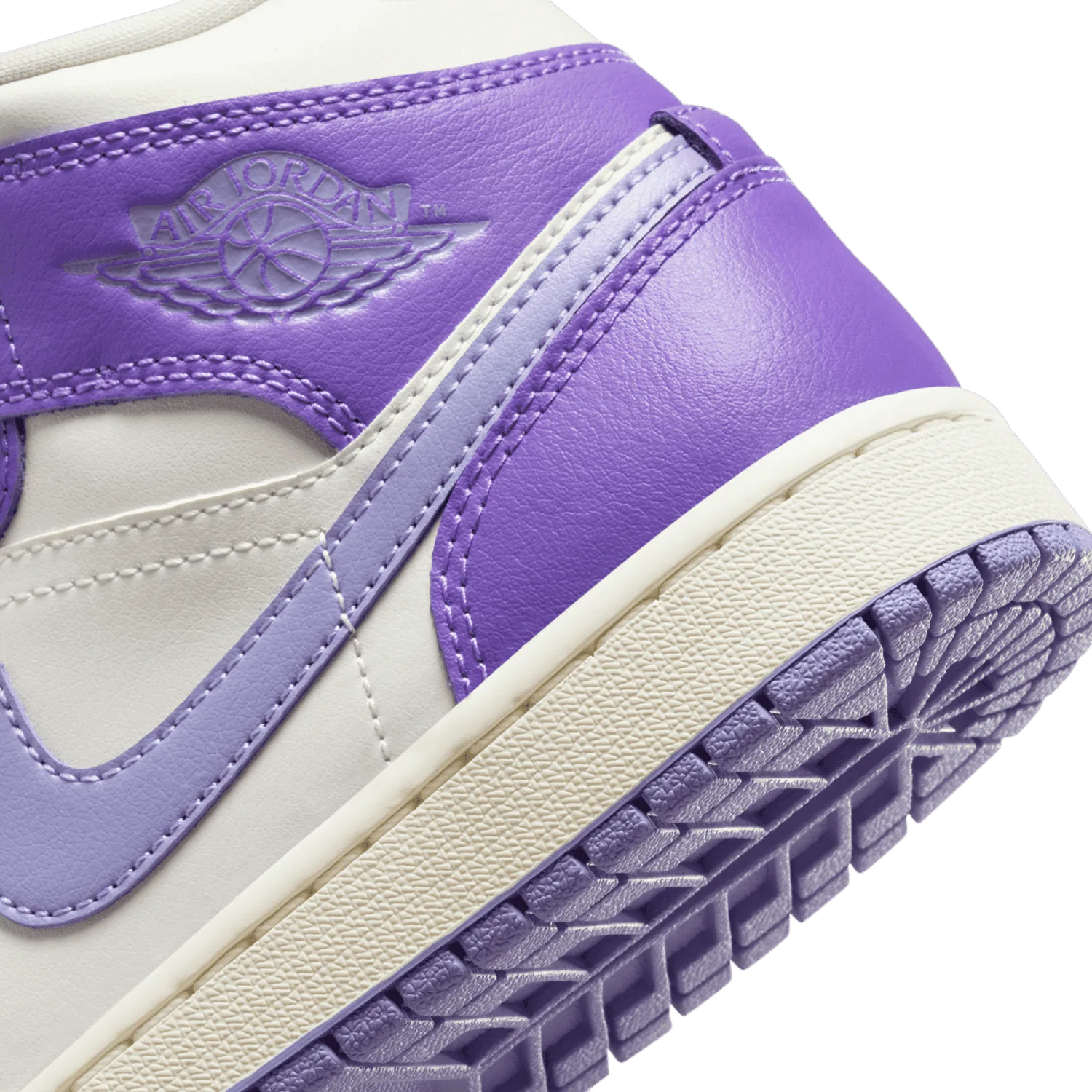 Air Jordan 1 Mid Action Grape Sky J Light Purple (W) image 7