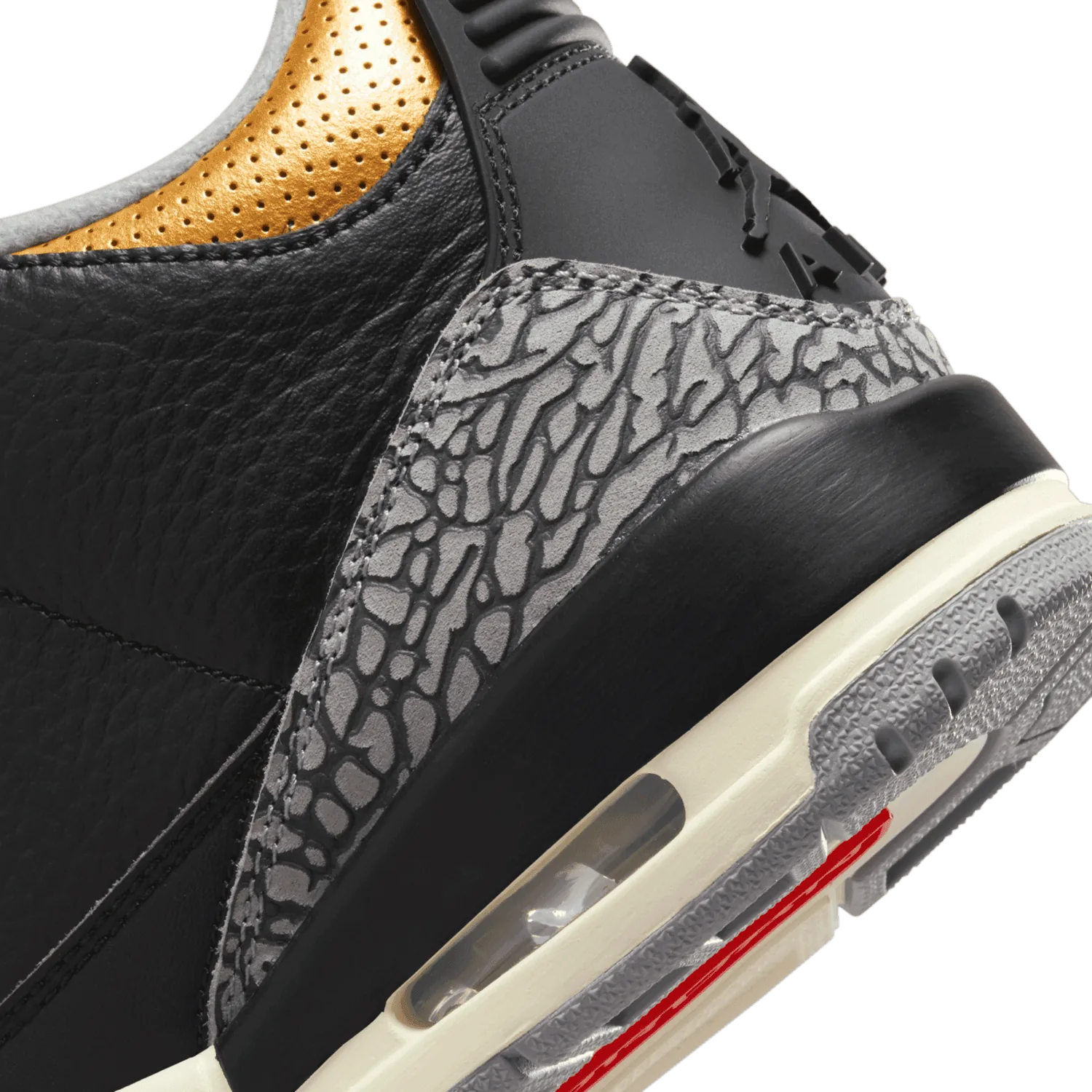 Air Jordan 3 Retro Black Cement Gold (W) image 7