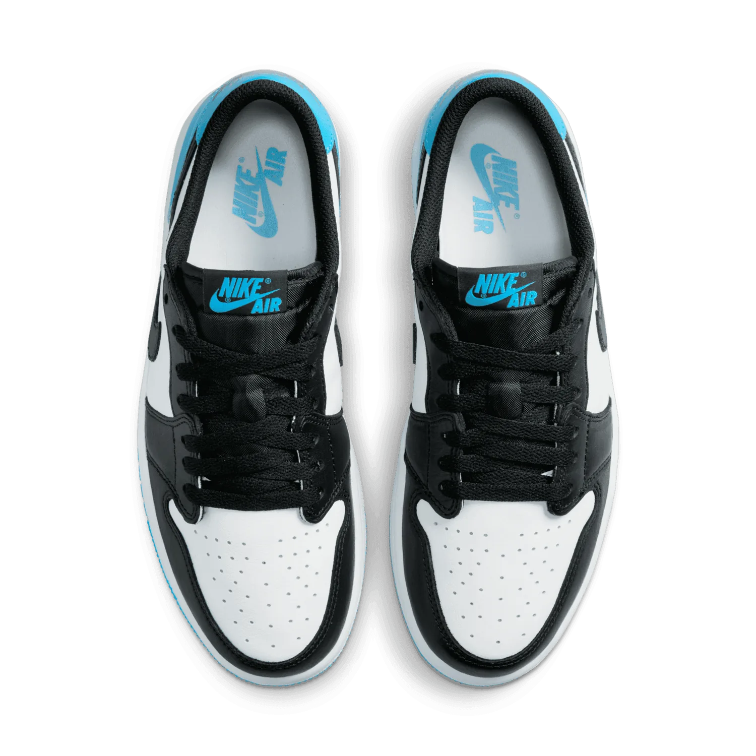 Air Jordan 1 Low Black Dark Powder Blue (W) image 3