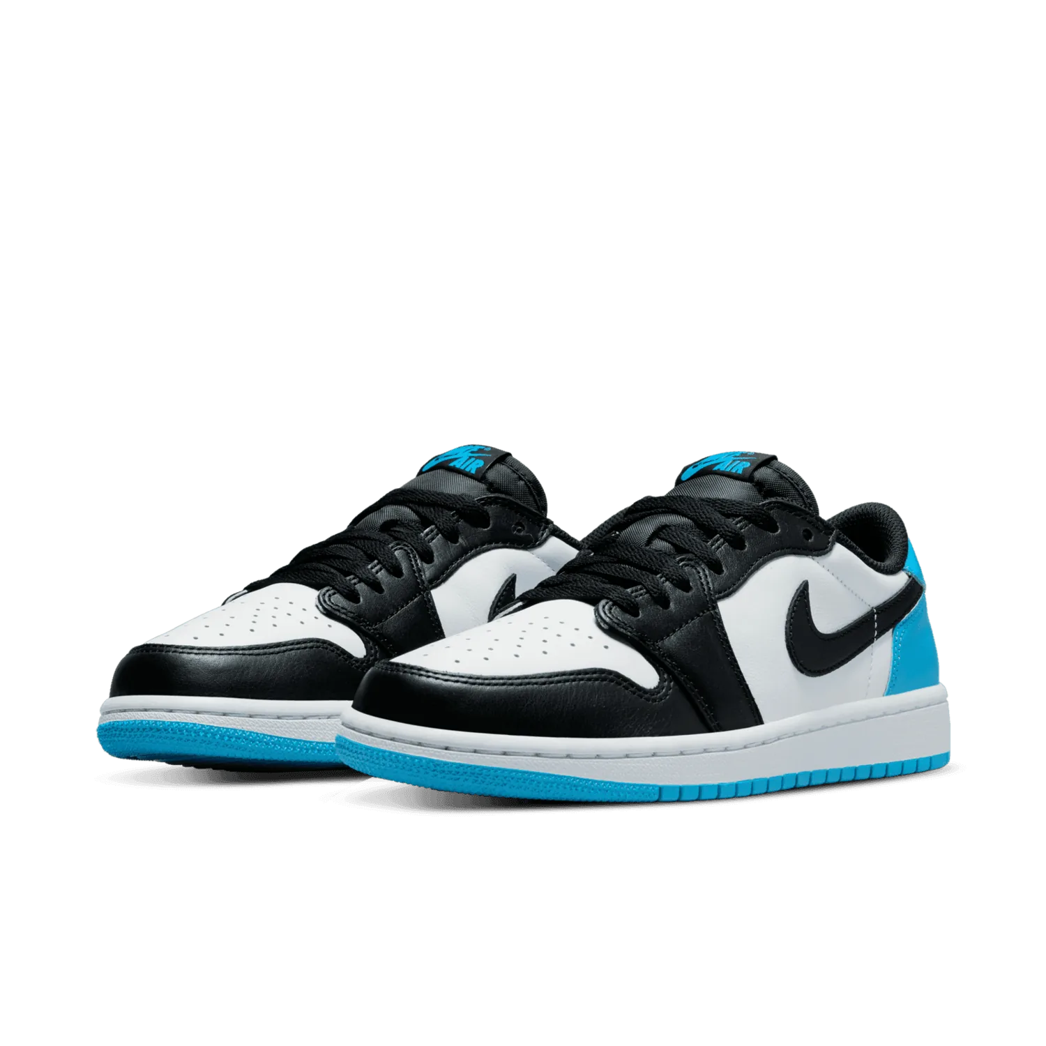 Air Jordan 1 Low Black Dark Powder Blue (W) image 4