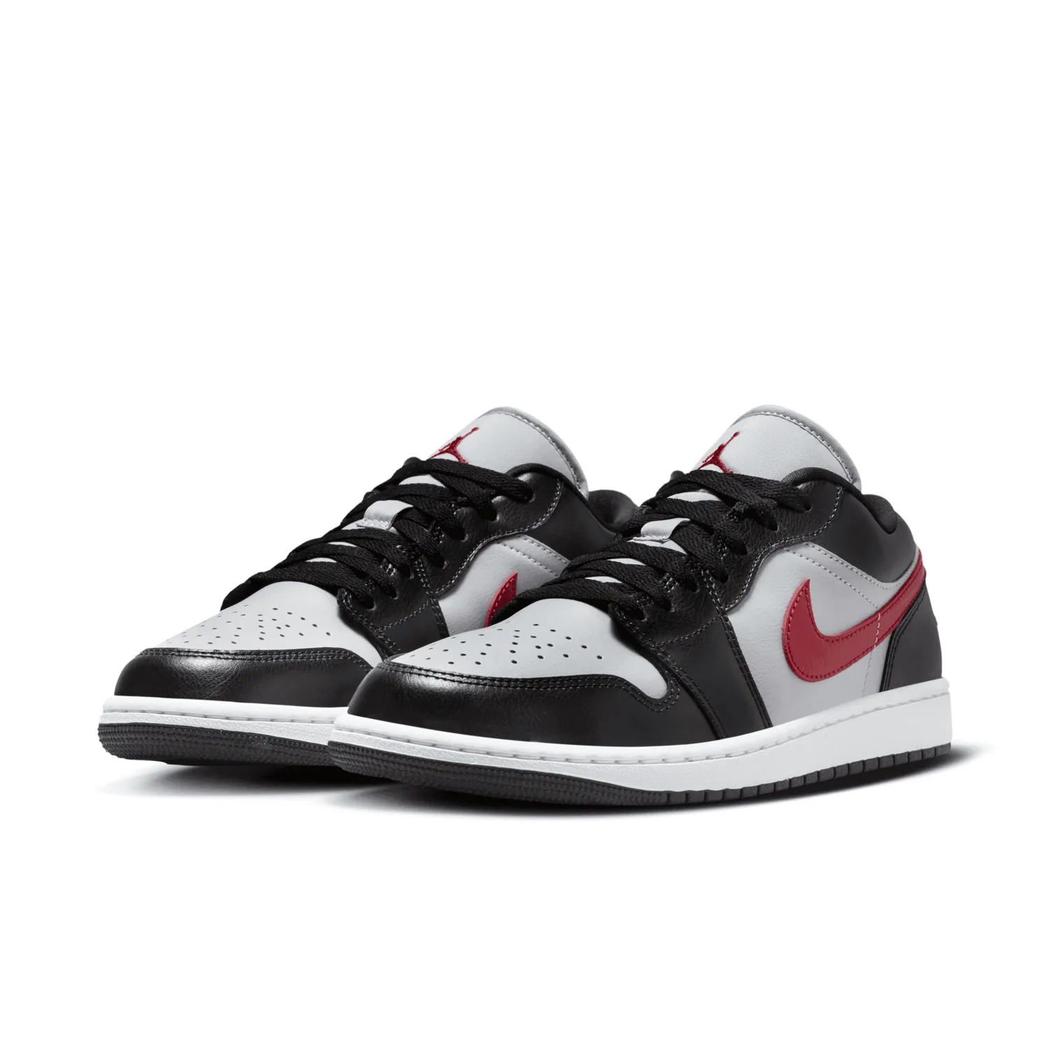 Air Jordan 1 Low Wolf Grey Gym Red (W) image 2