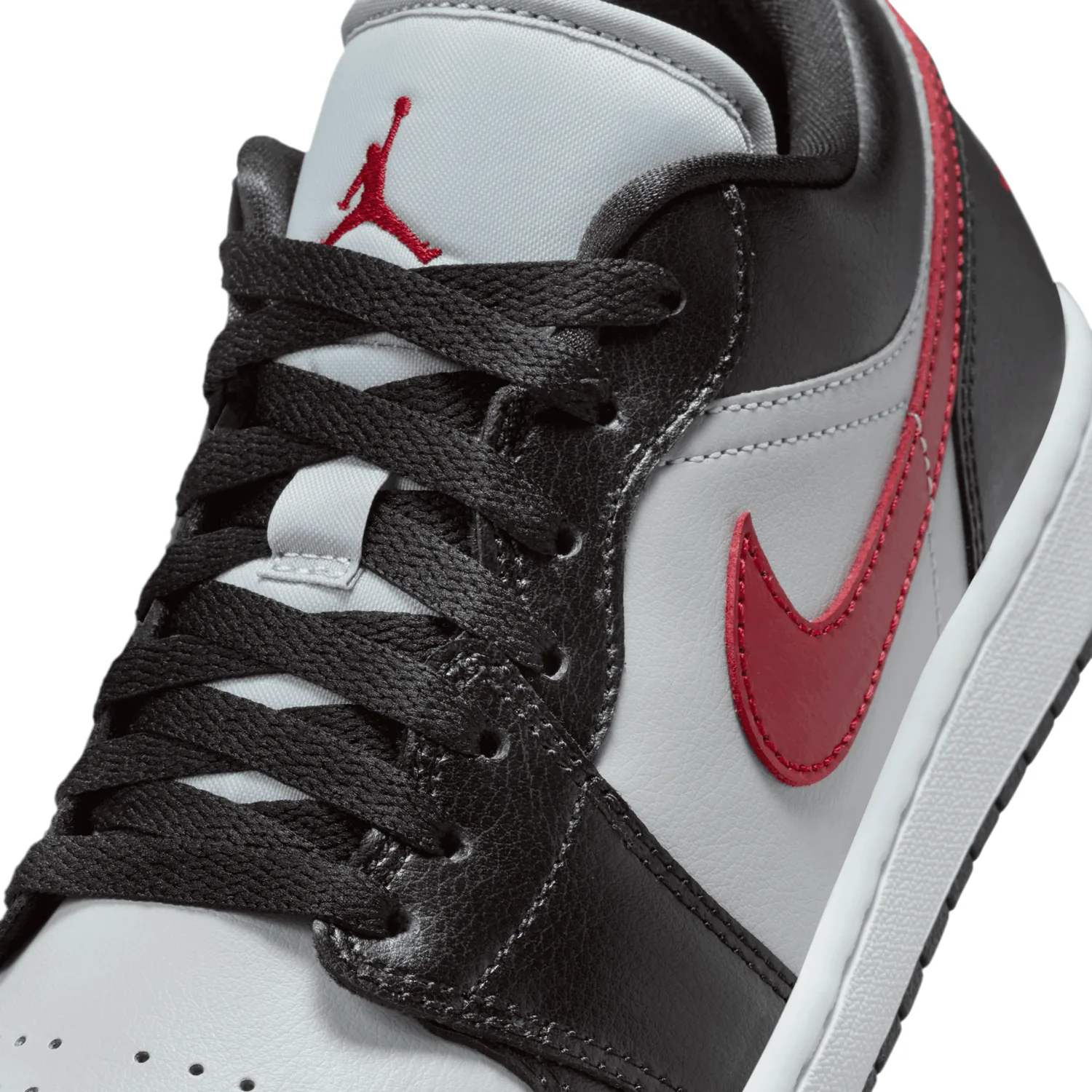 Air Jordan 1 Low Wolf Grey Gym Red (W) image 3