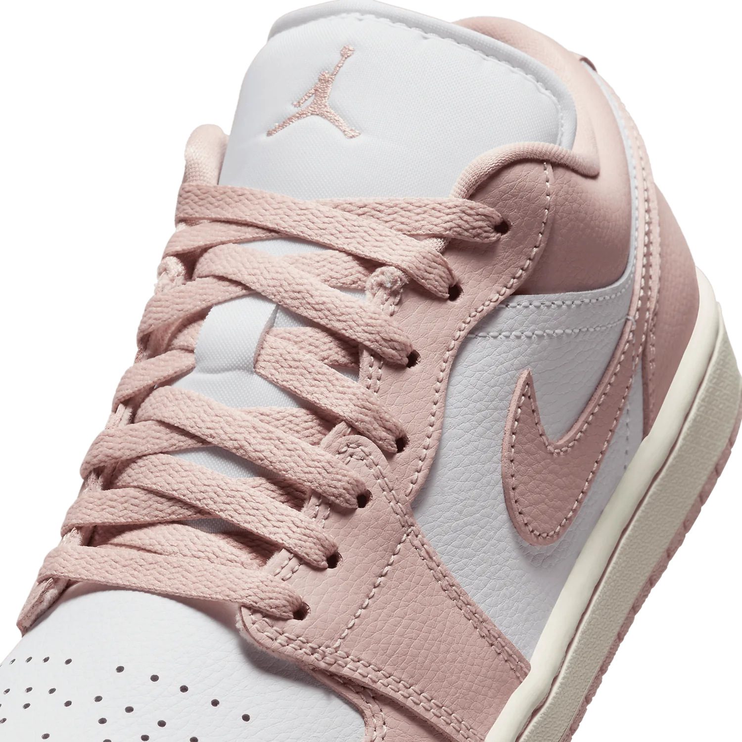Air Jordan 1 Low White Pink Oxford (W) image 6