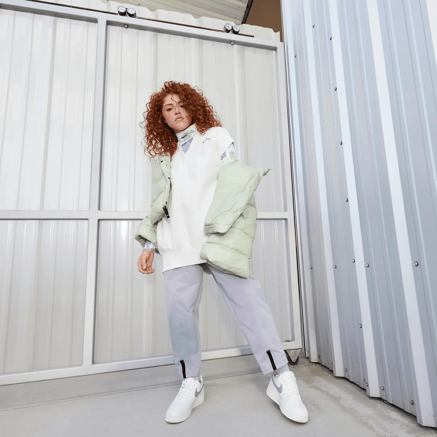 Nike Air Force 1 Low Summit White Metallic Silver (W) image 2