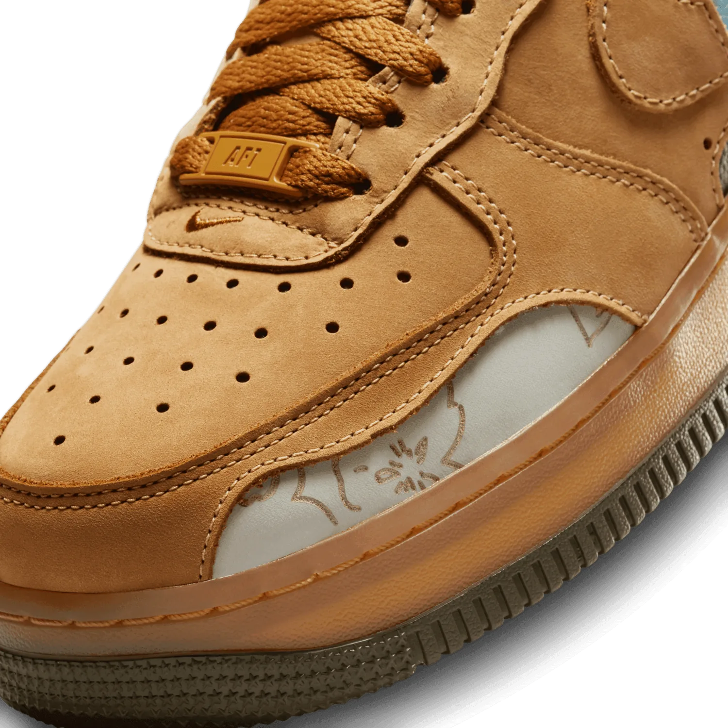 Nike Air Force 1 Low Cut Out Wheat (W) image 6