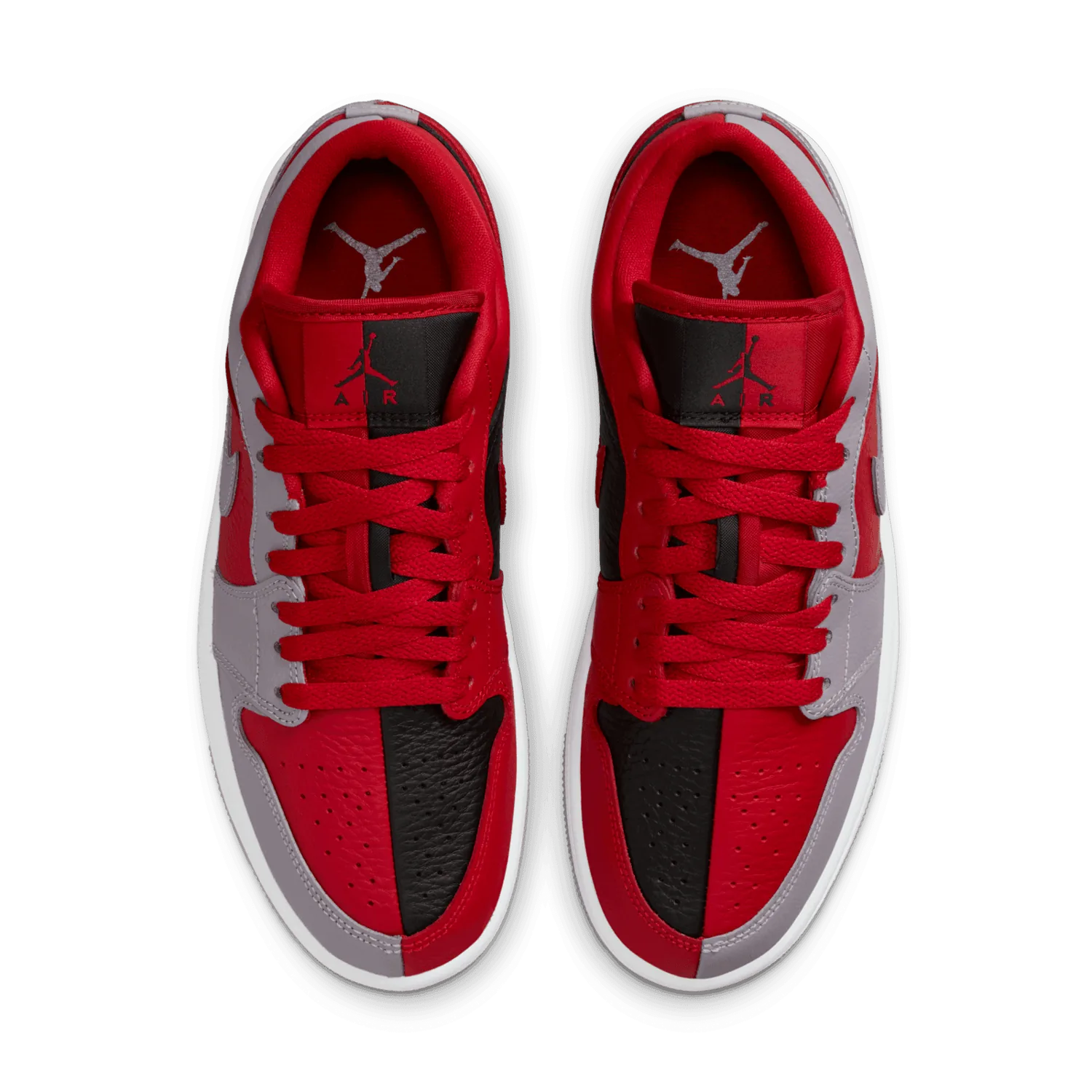 Air Jordan 1 Low Split Gym Red Cement Grey Black (W) image 3