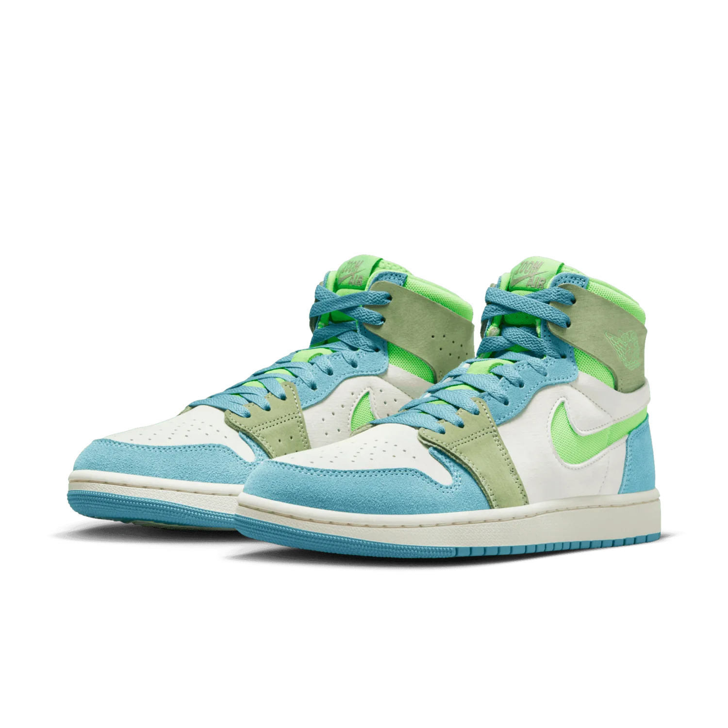 Air Jordan 1 High Zoom CMFT 2 University Blue Electric Green (W) image 4
