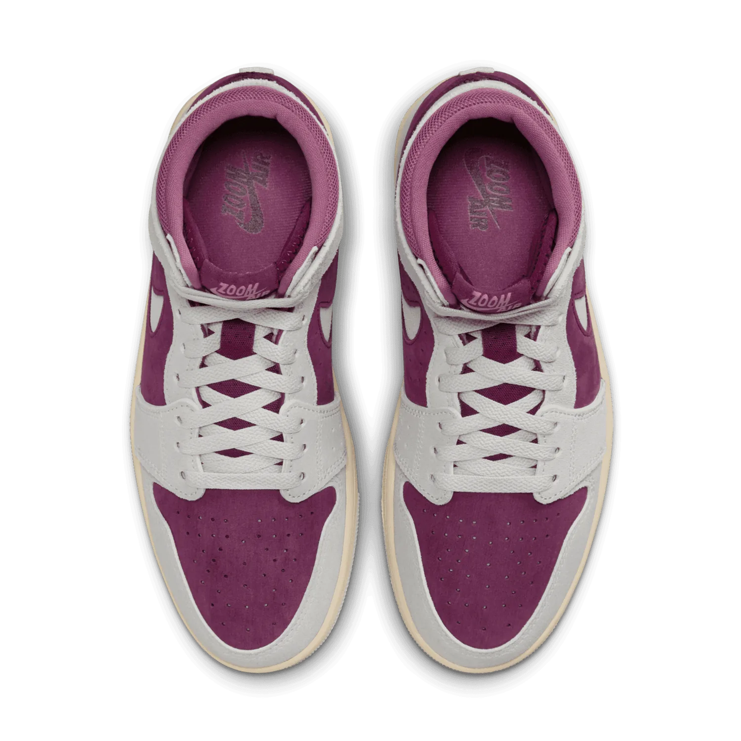 Air Jordan 1 High Zoom CMFT 2 Bordeaux Neutral Grey (W) image 2