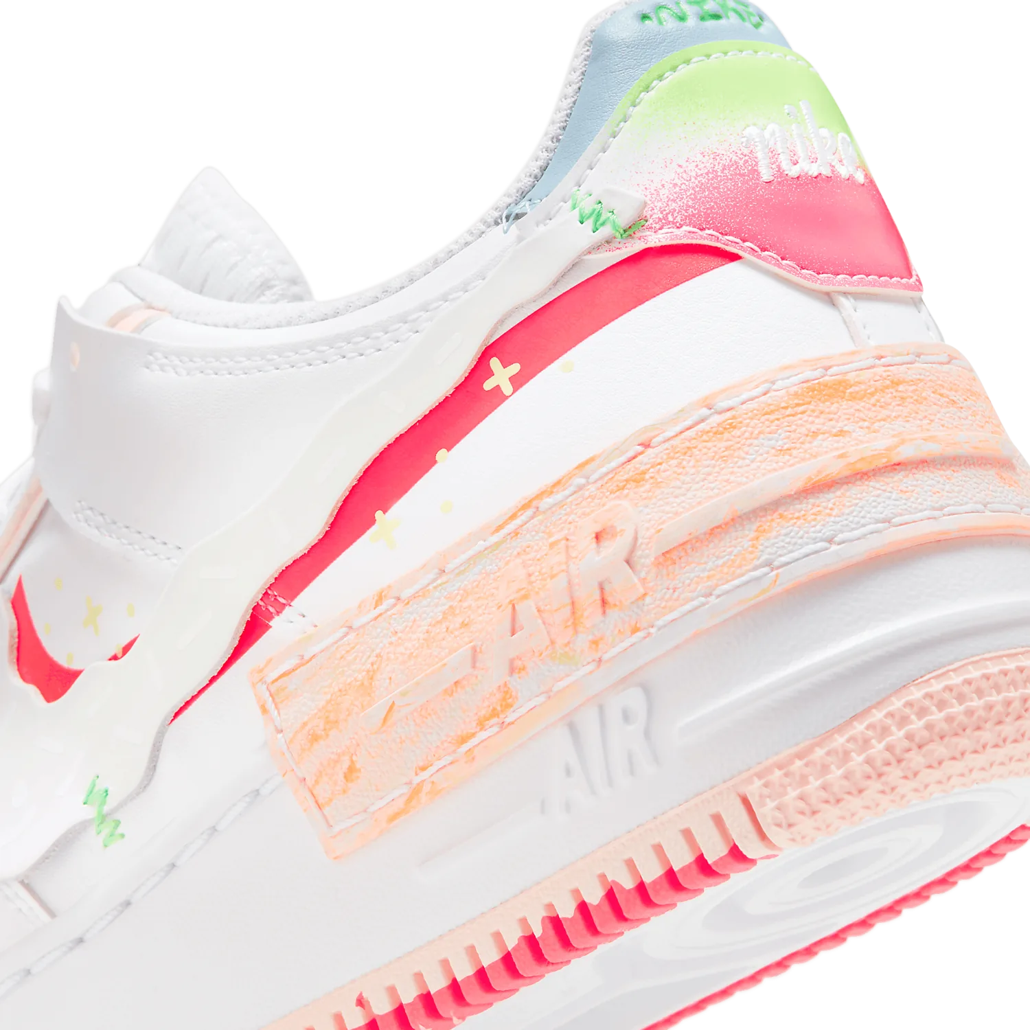 Nike Air Force 1 Low Shadow White Pink Orange (W) image 7
