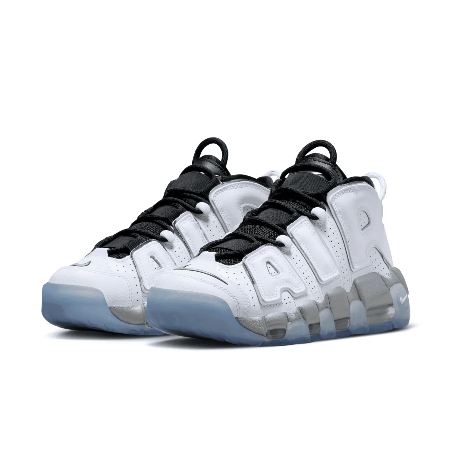 Nike Air More Uptempo White Metallic Silver Clear (W) image 6