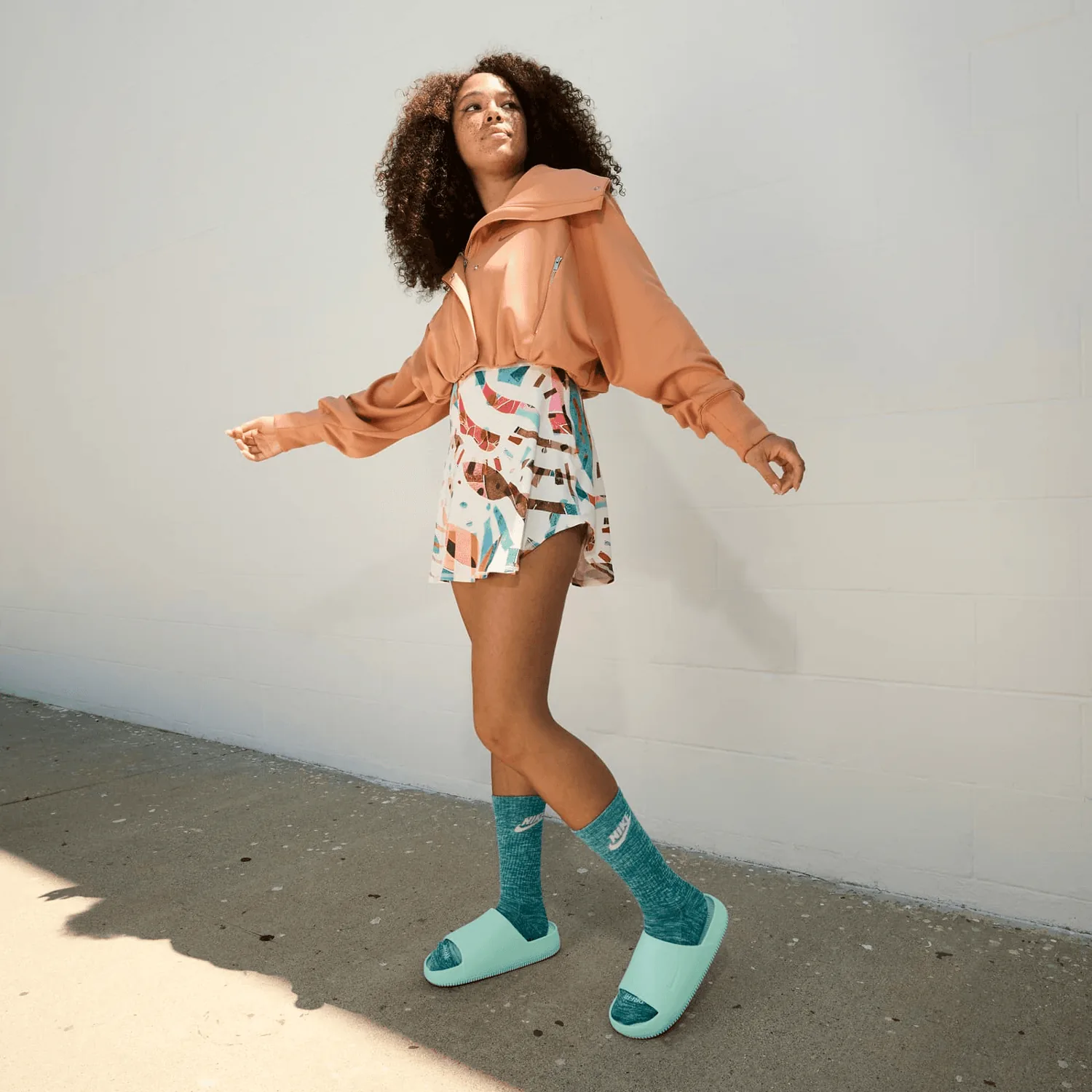 Nike Calm Slide Jade Ice (W) image 7