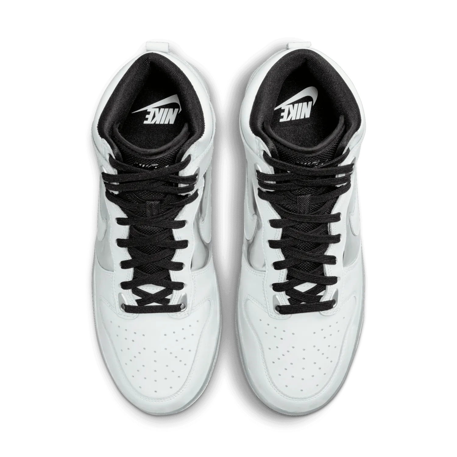 Nike Dunk High SE White Metallic Silver Clear (W) image 3