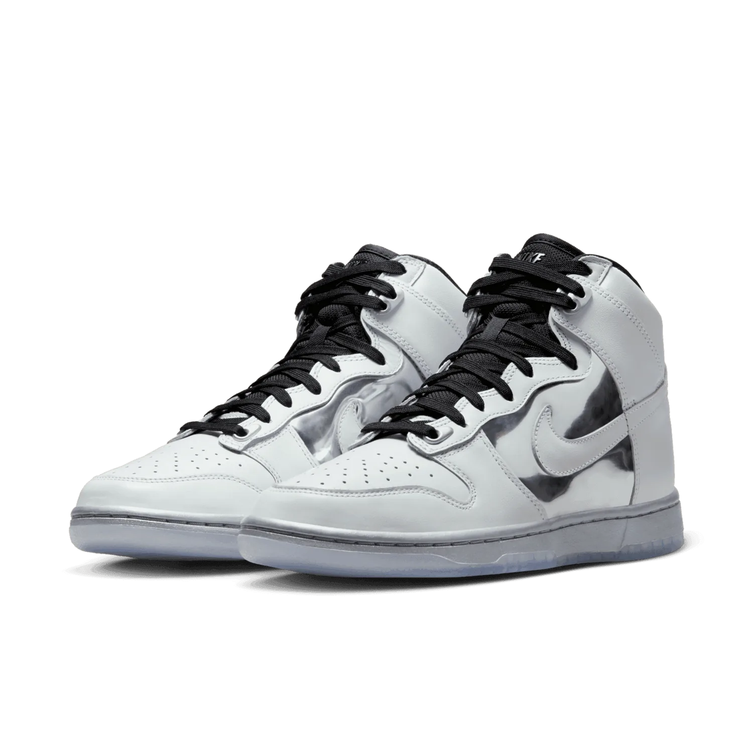 Nike Dunk High SE White Metallic Silver Clear (W) image 4