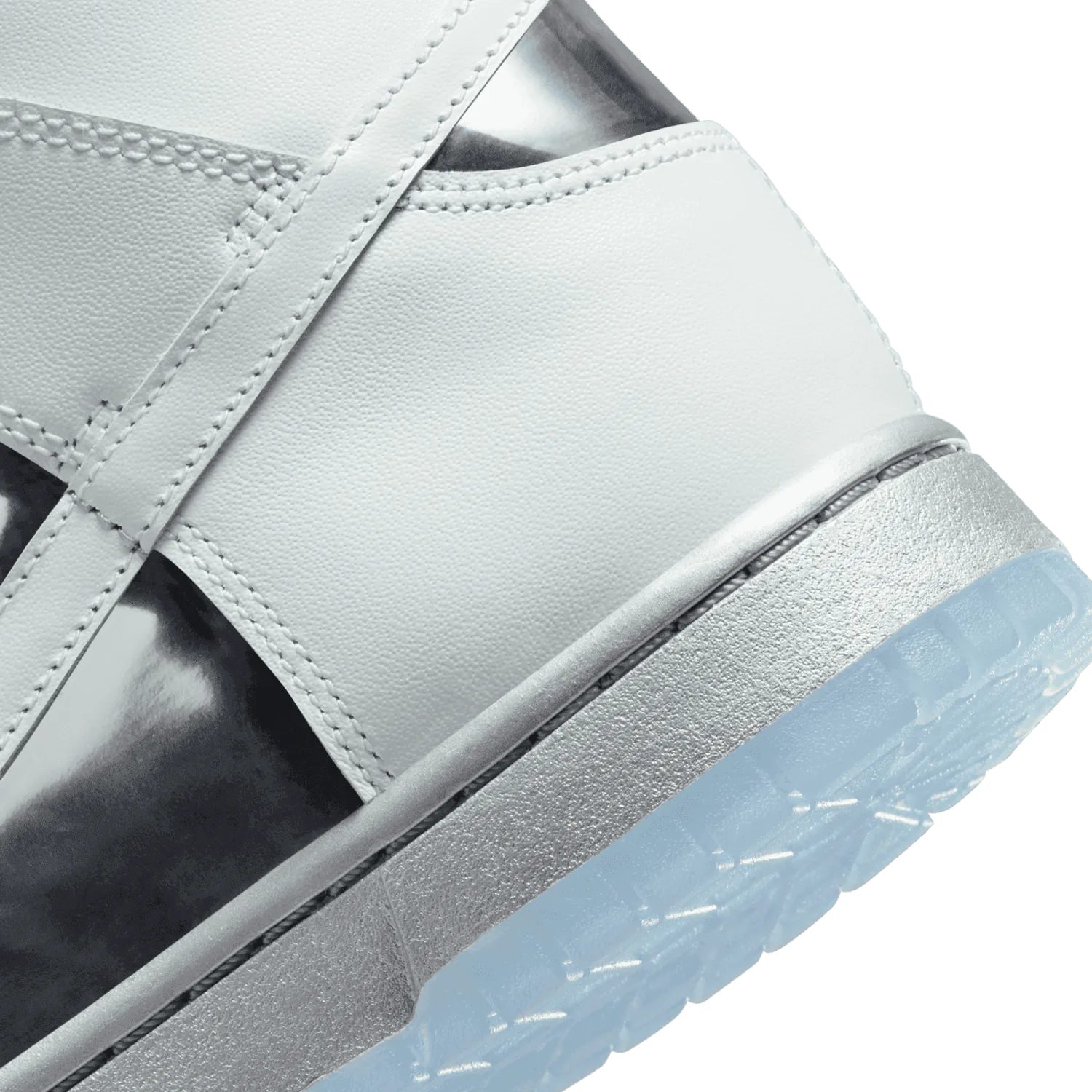 Nike Dunk High SE White Metallic Silver Clear (W) image 7
