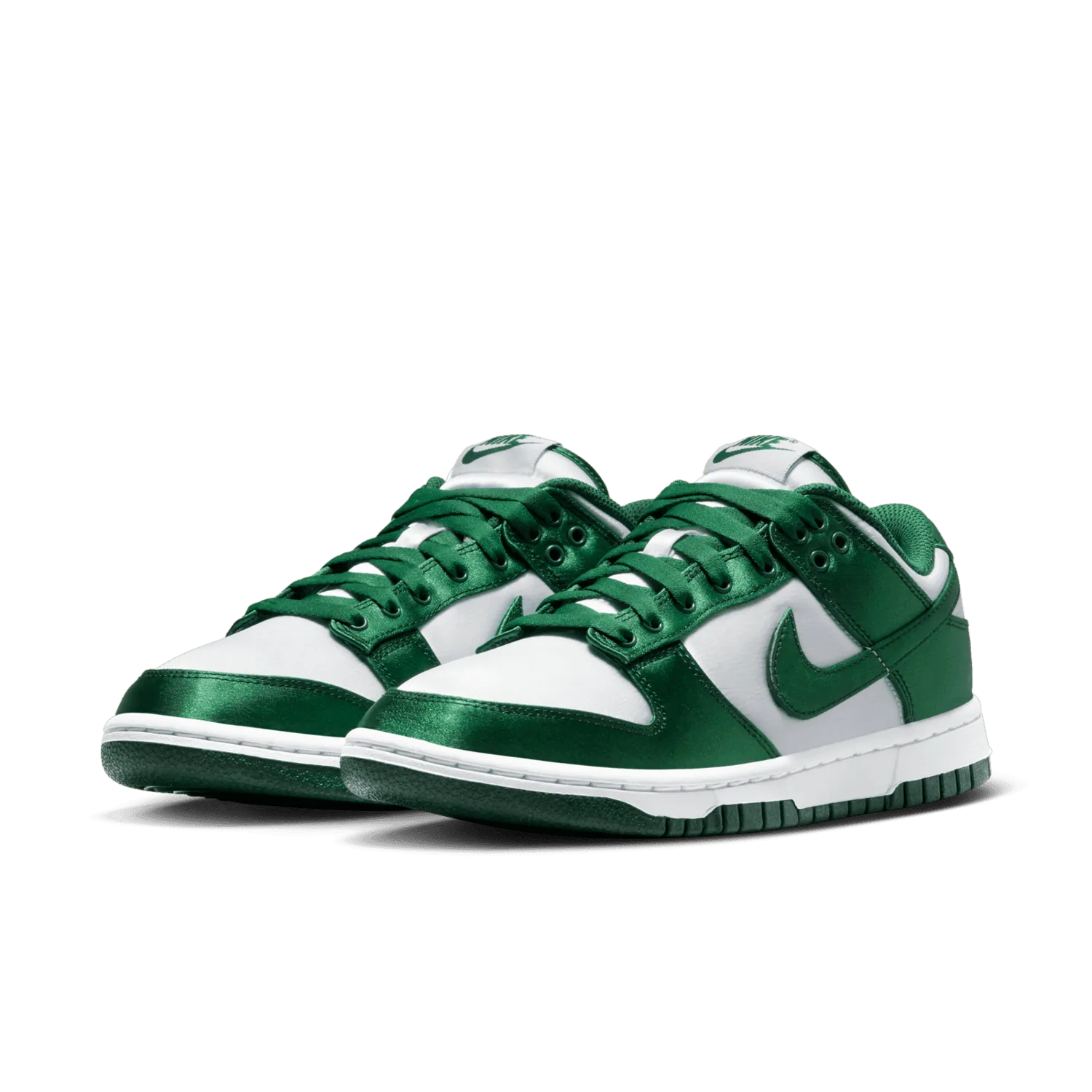 Nike Dunk Low Satin White Team Green (W) image 4
