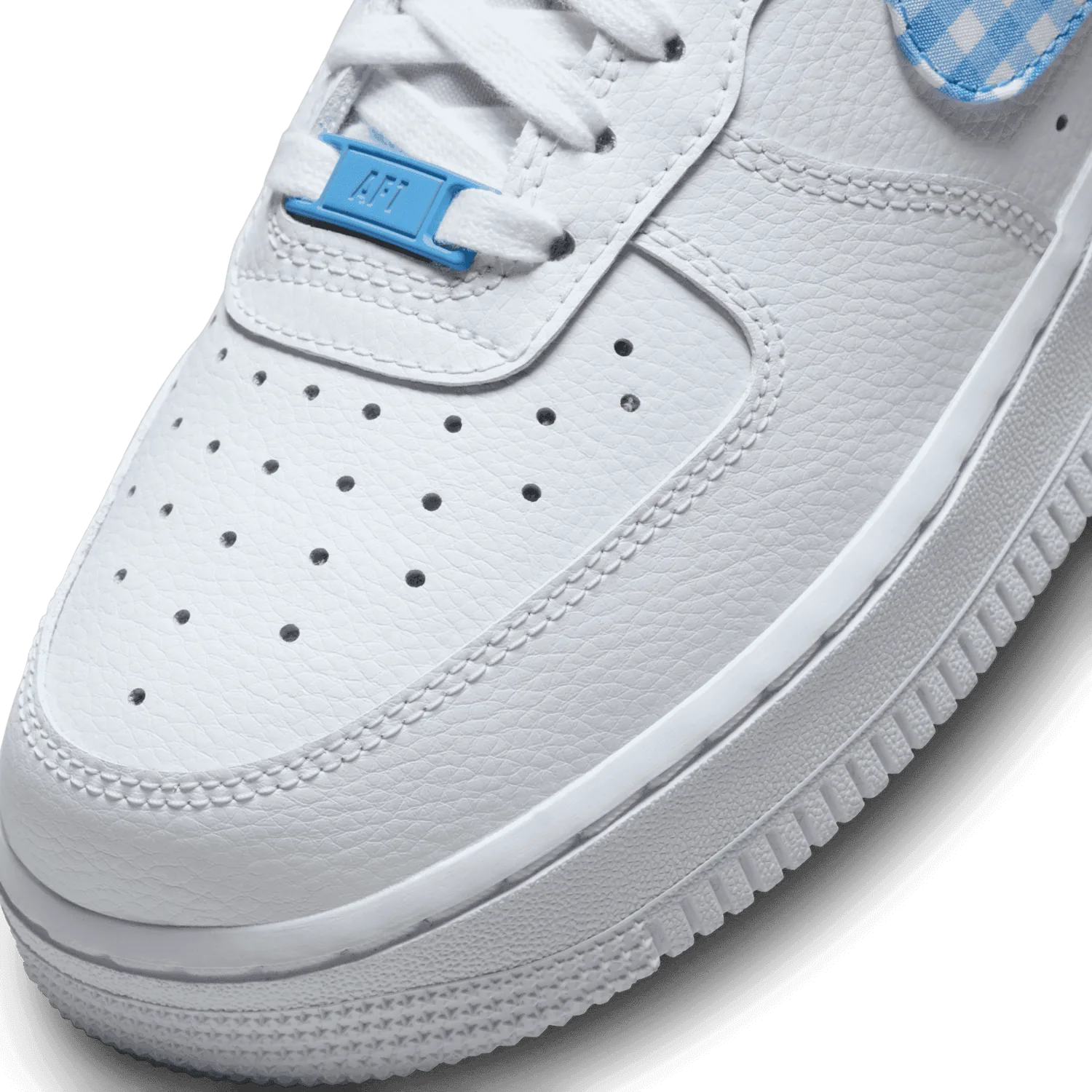 Nike Air Force 1 Gingham White University Blue (W) image 7