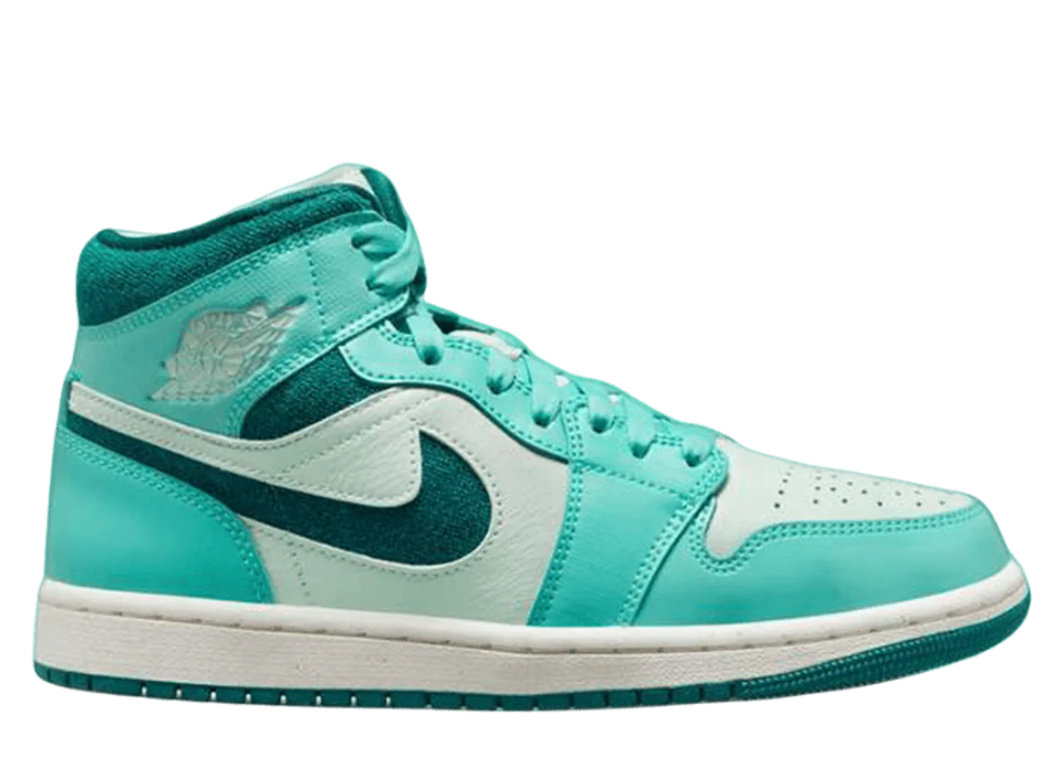 Air Jordan 1 Mid SE Bleached Turquoise Sky J Teal (W)