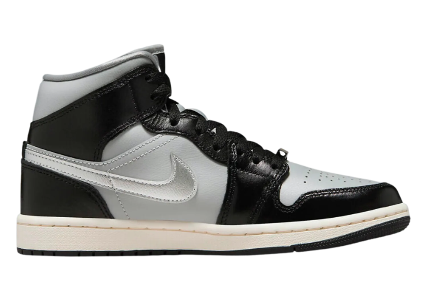 Air Jordan 1 Mid SE Black Chrome (W)