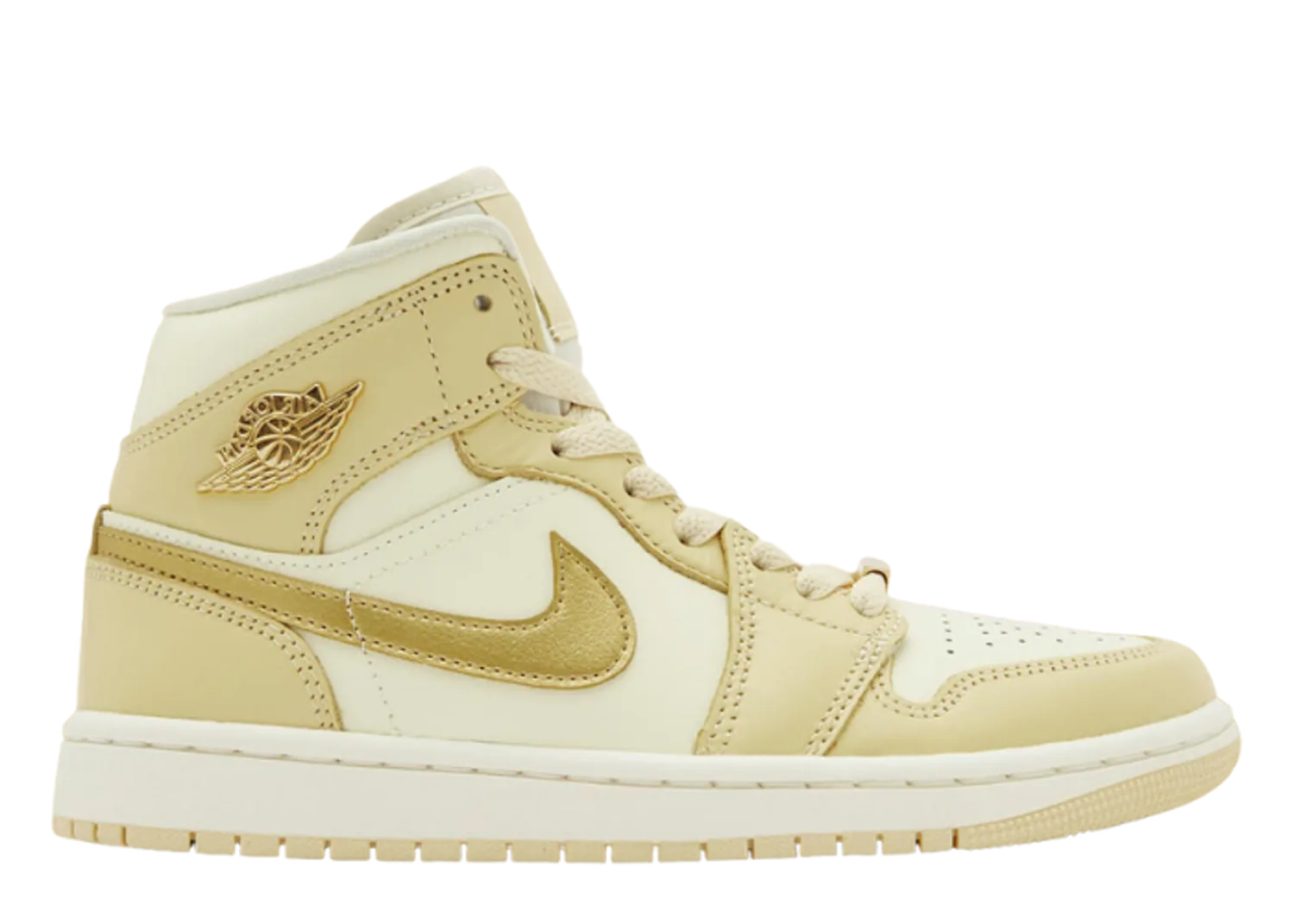 Air Jordan 1 Mid Pale Vanilla Coconut Milk (W)