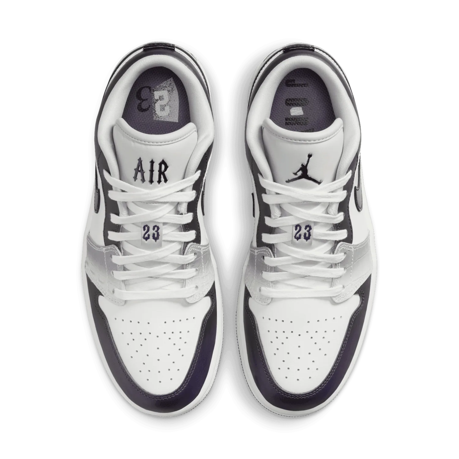 Air Jordan 1 Low SE Cement Grey Field Purple (W) image 3