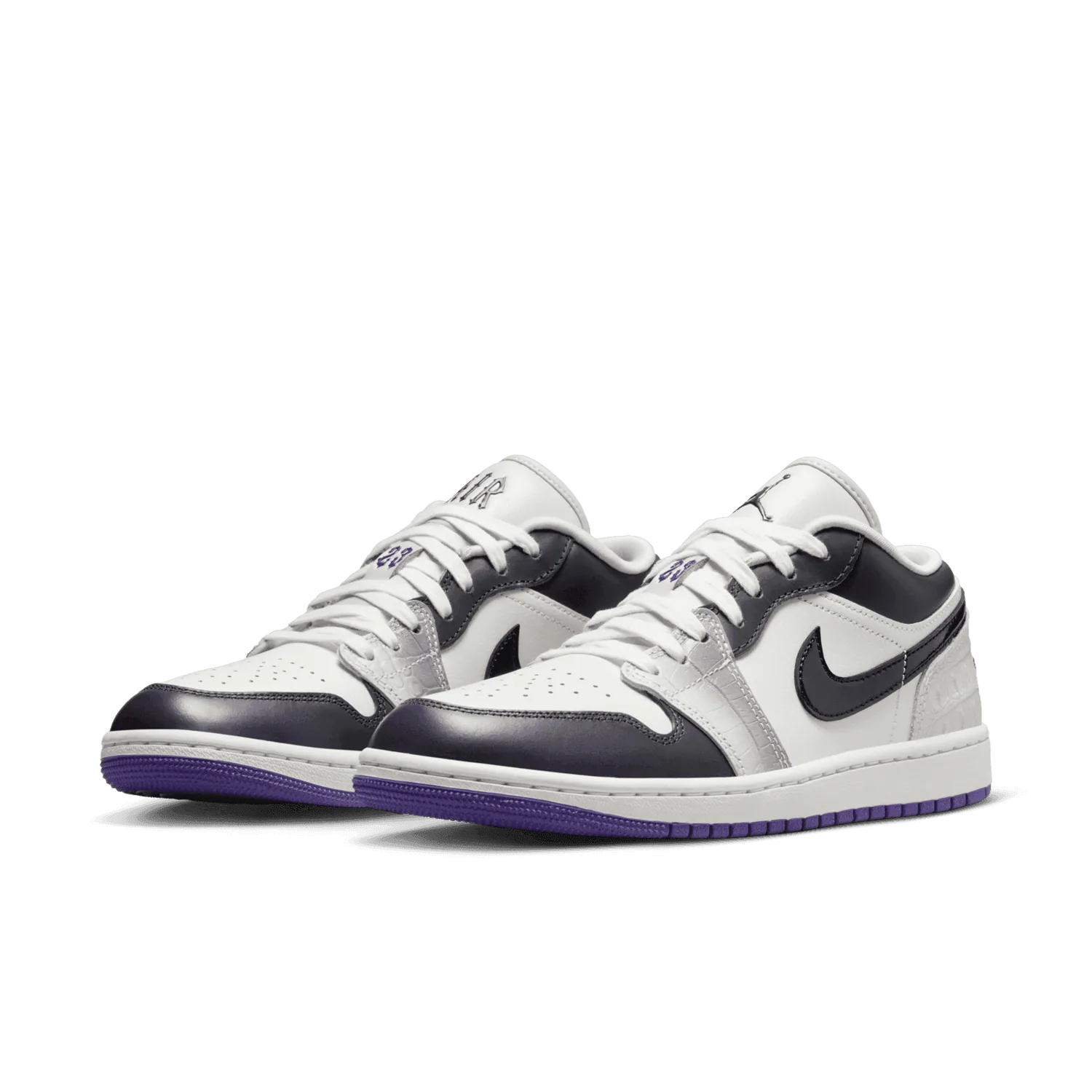 Air Jordan 1 Low SE Cement Grey Field Purple (W) image 4