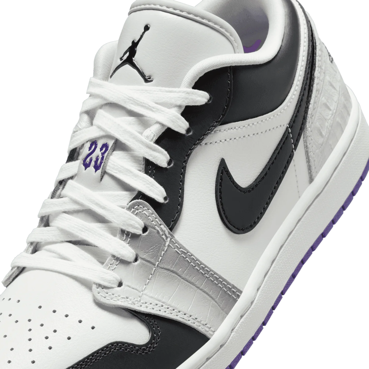 Air Jordan 1 Low SE Cement Grey Field Purple (W) image 6