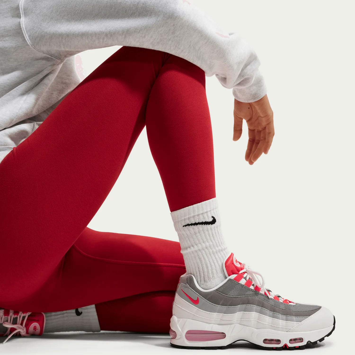 Nike Air Max 95 Big Bubble White Light Crimson (W) image 2