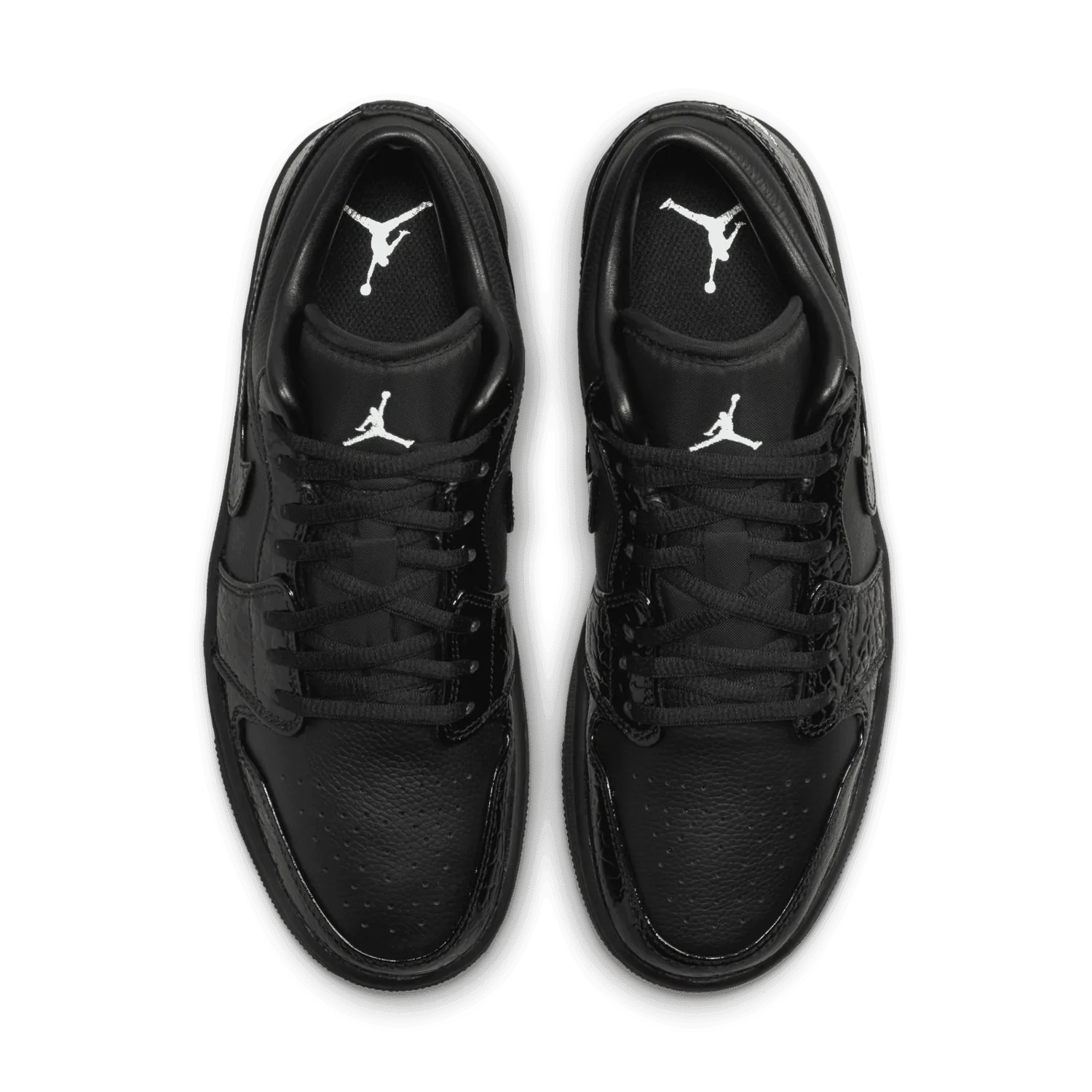 Air Jordan 1 Low SE Patent Elephant Black (W) image 3
