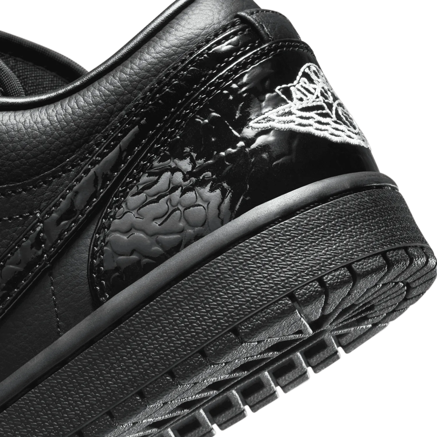 Air Jordan 1 Low SE Patent Elephant Black (W) image 7