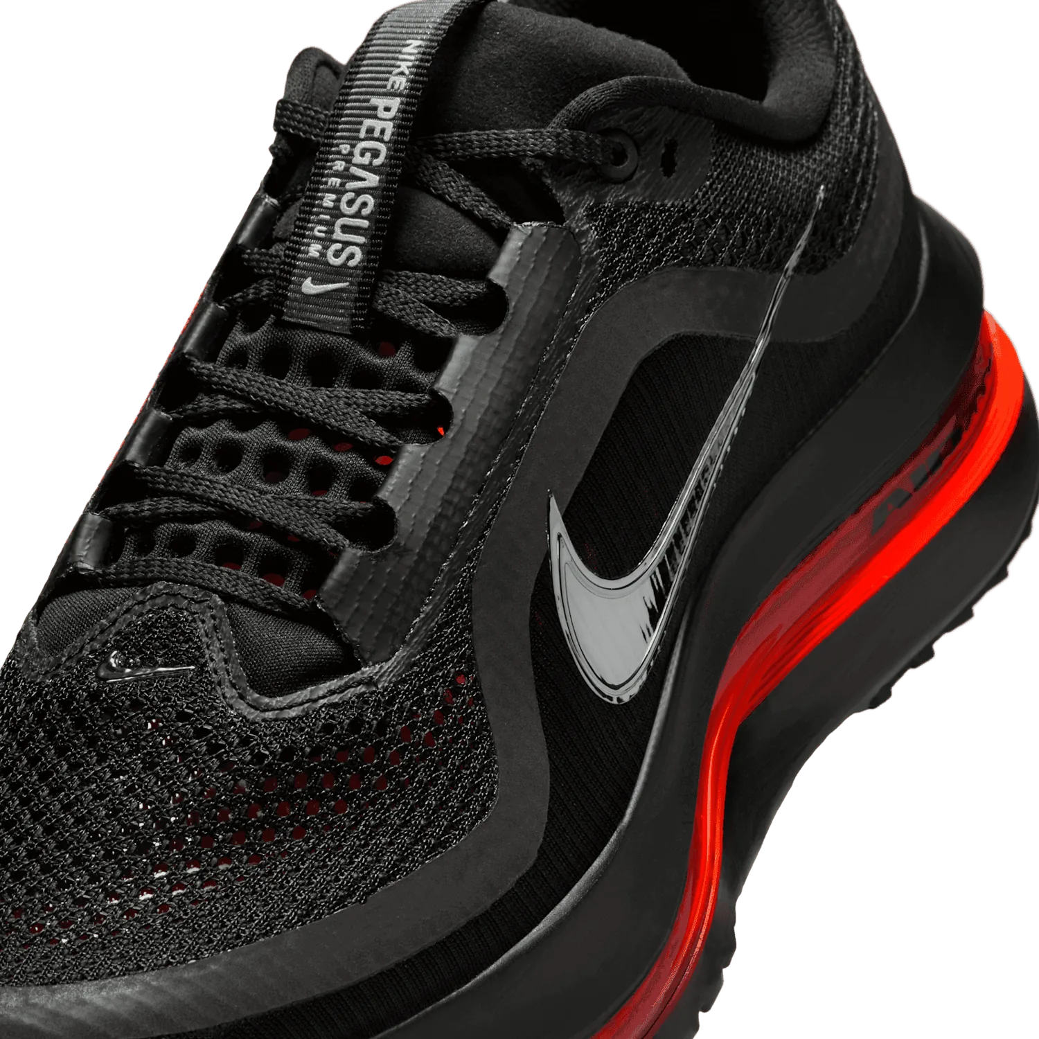 Nike Air Pegasus Premium Black Metallic Silver (W) image 6
