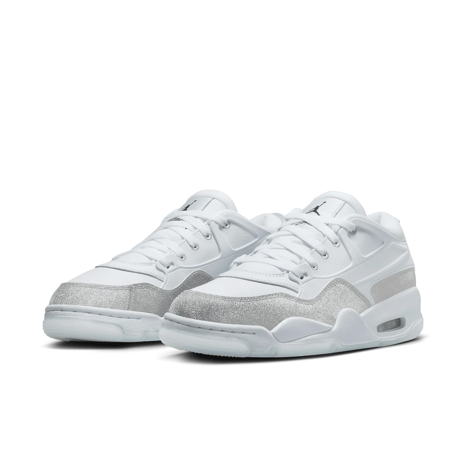 Air Jordan 4 RM White Silver Glitter (W) image 4