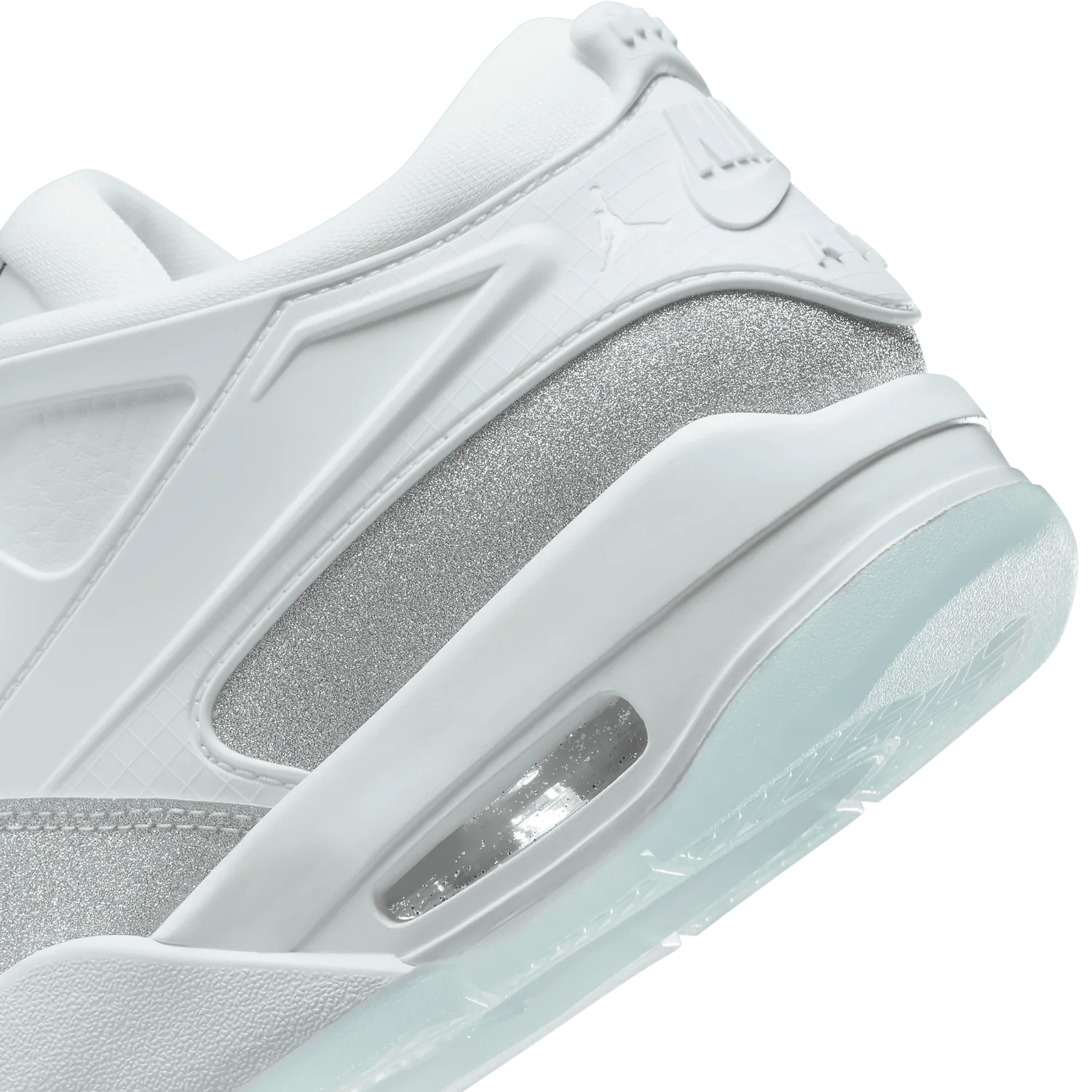 Air Jordan 4 RM White Silver Glitter (W) image 7